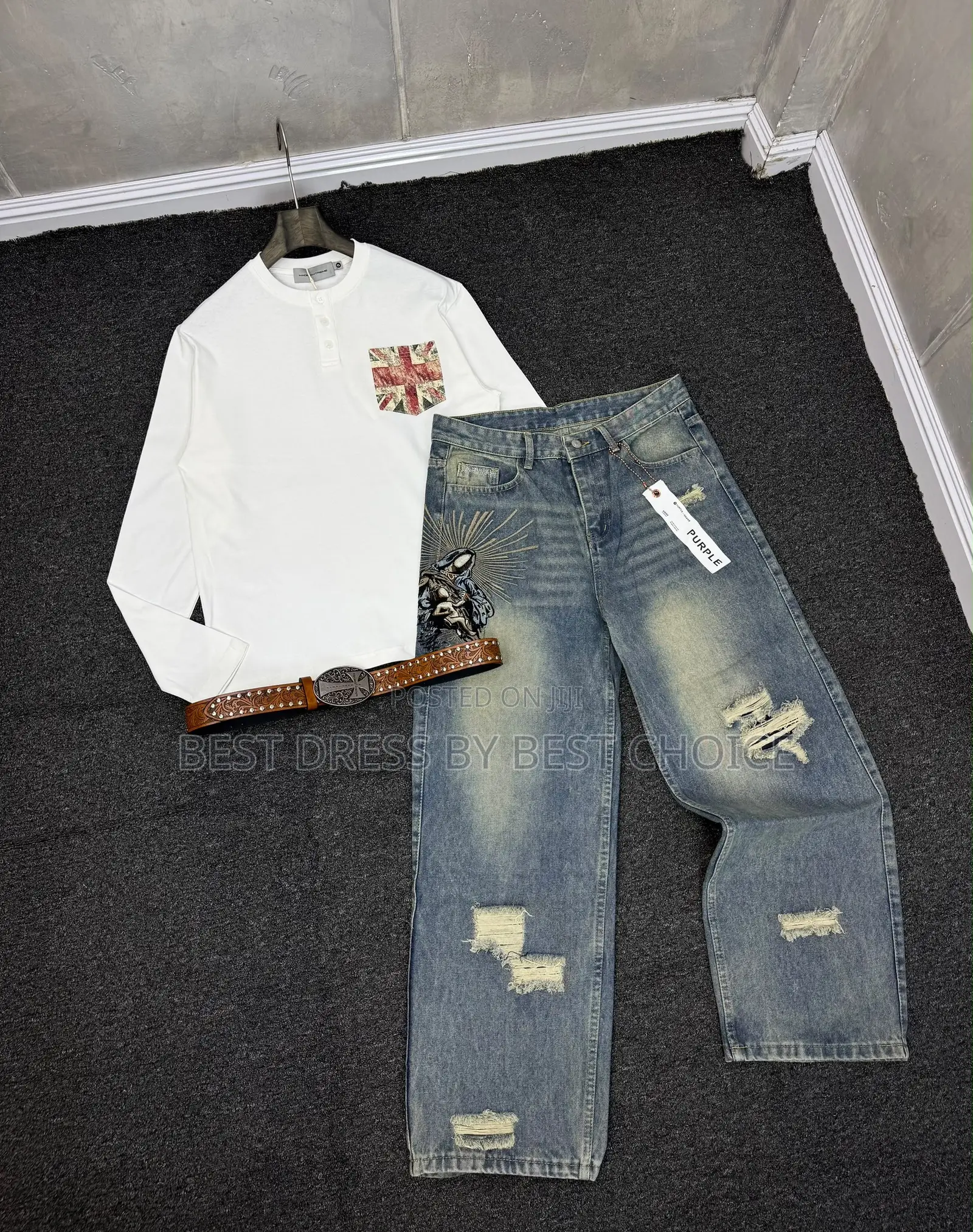 Premium Luxury Long Sleeve and Jeans Combo