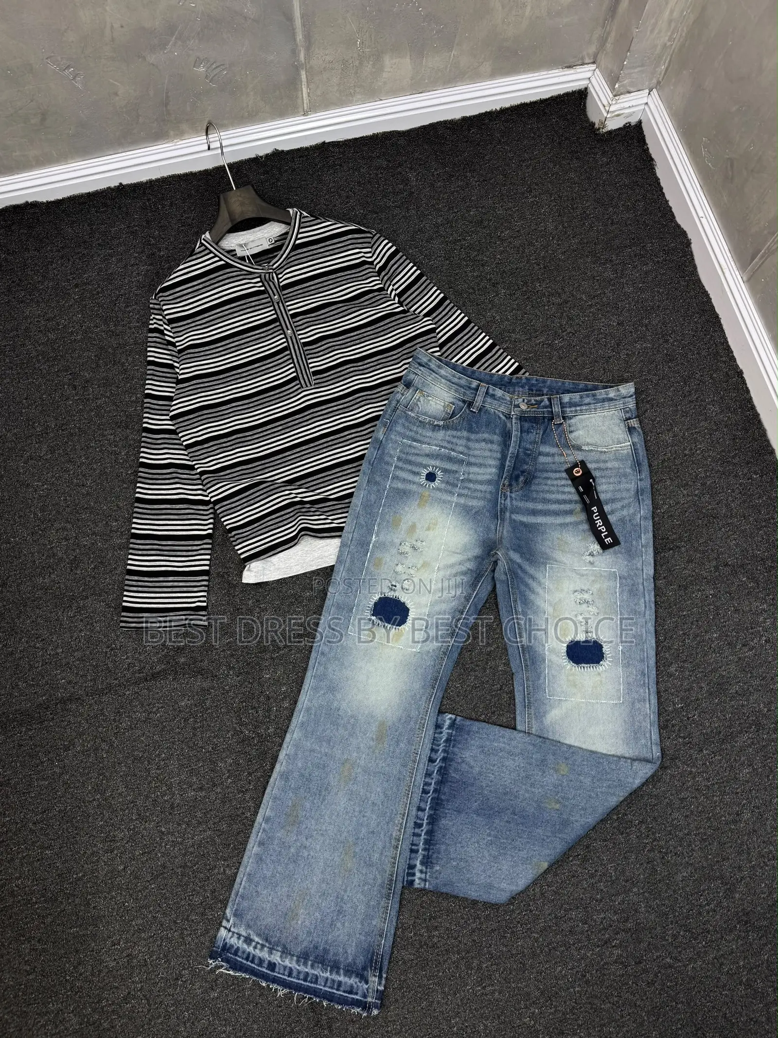 Premium Luxury Long Sleeve and Jeans Combo