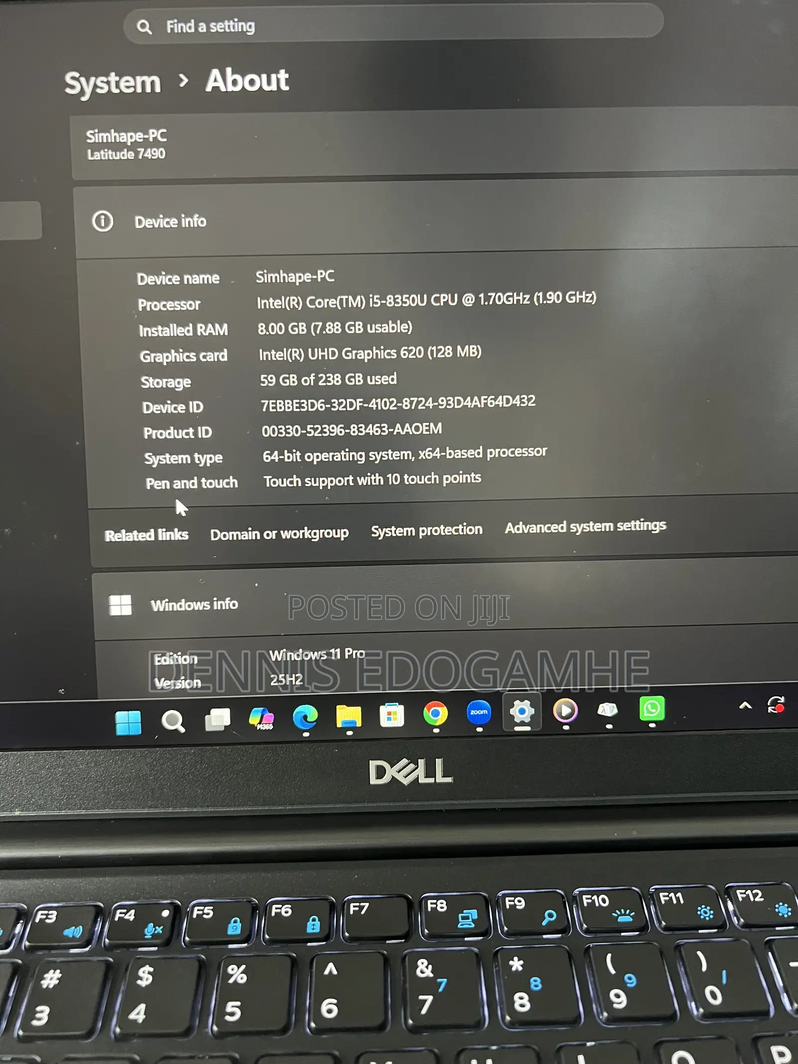 Laptop Dell Latitude 7490 8GB Intel Core i5 SSD 256GB