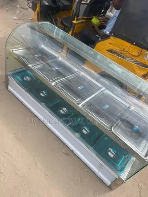Five (5) Plates Bain Marie Curved Glass (Food Warmer)