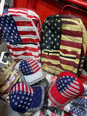 Vintage American Flag Backpacks  Now Available in Store 