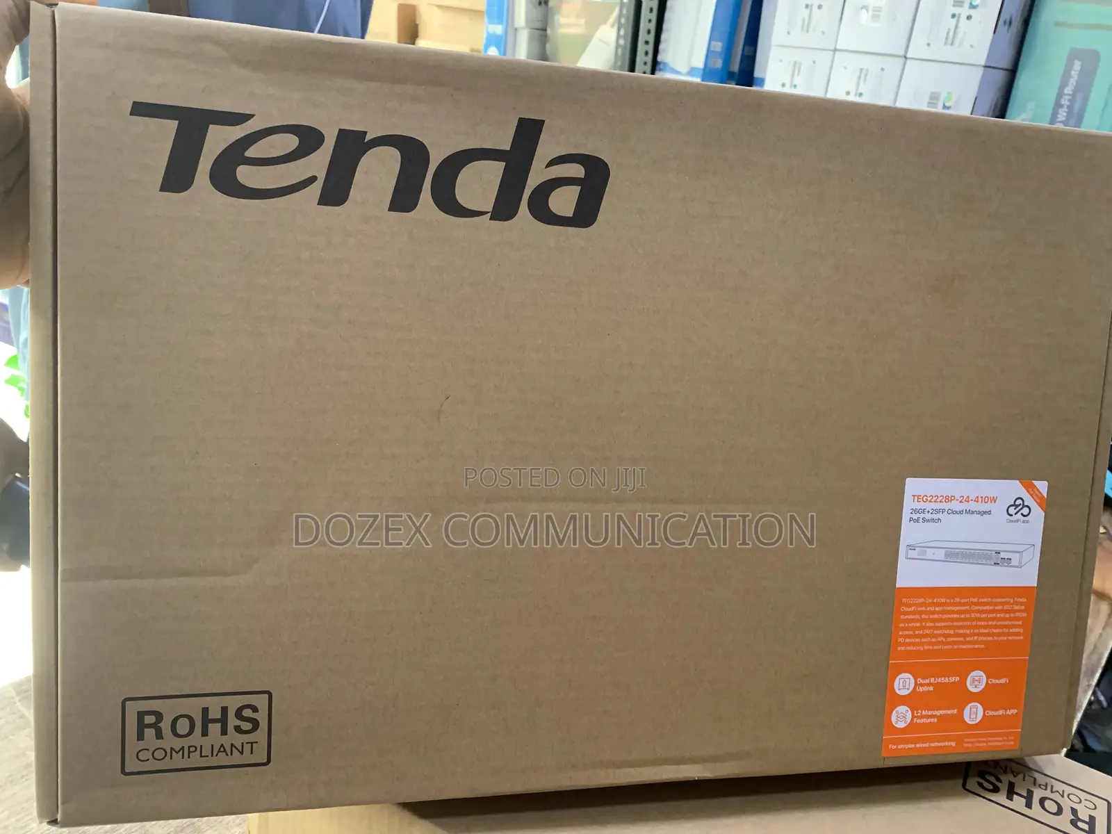 TENDA TEG2228P-410W 26GE+2SFP Cloud Managed Switch