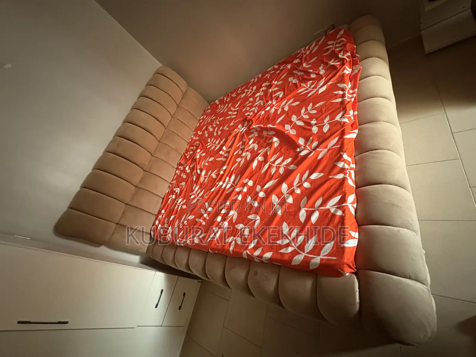 Few Months Used 6 by 6 Bed Frame