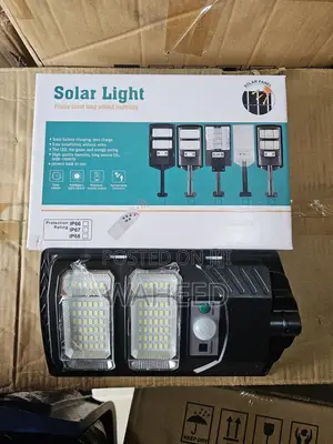 Solar Security & Outdoor Street Light (With Mounting Pole & Remote)