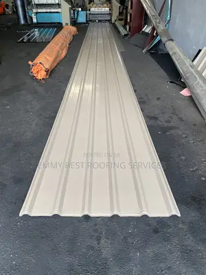 Beige 0.55mm Aluminum Longspan Roofing Sheet - Price Negotiable