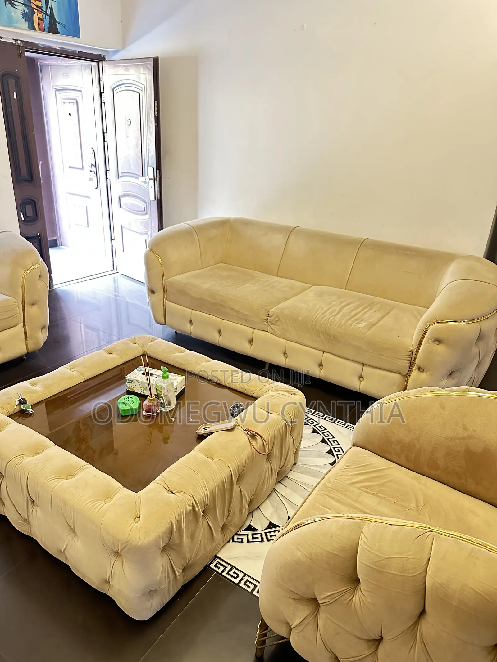 3 Seater, 2 Seater , 1 Single and Center Table Sofa