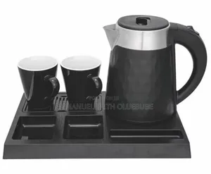 Electric Jug and Tray and Two Cups