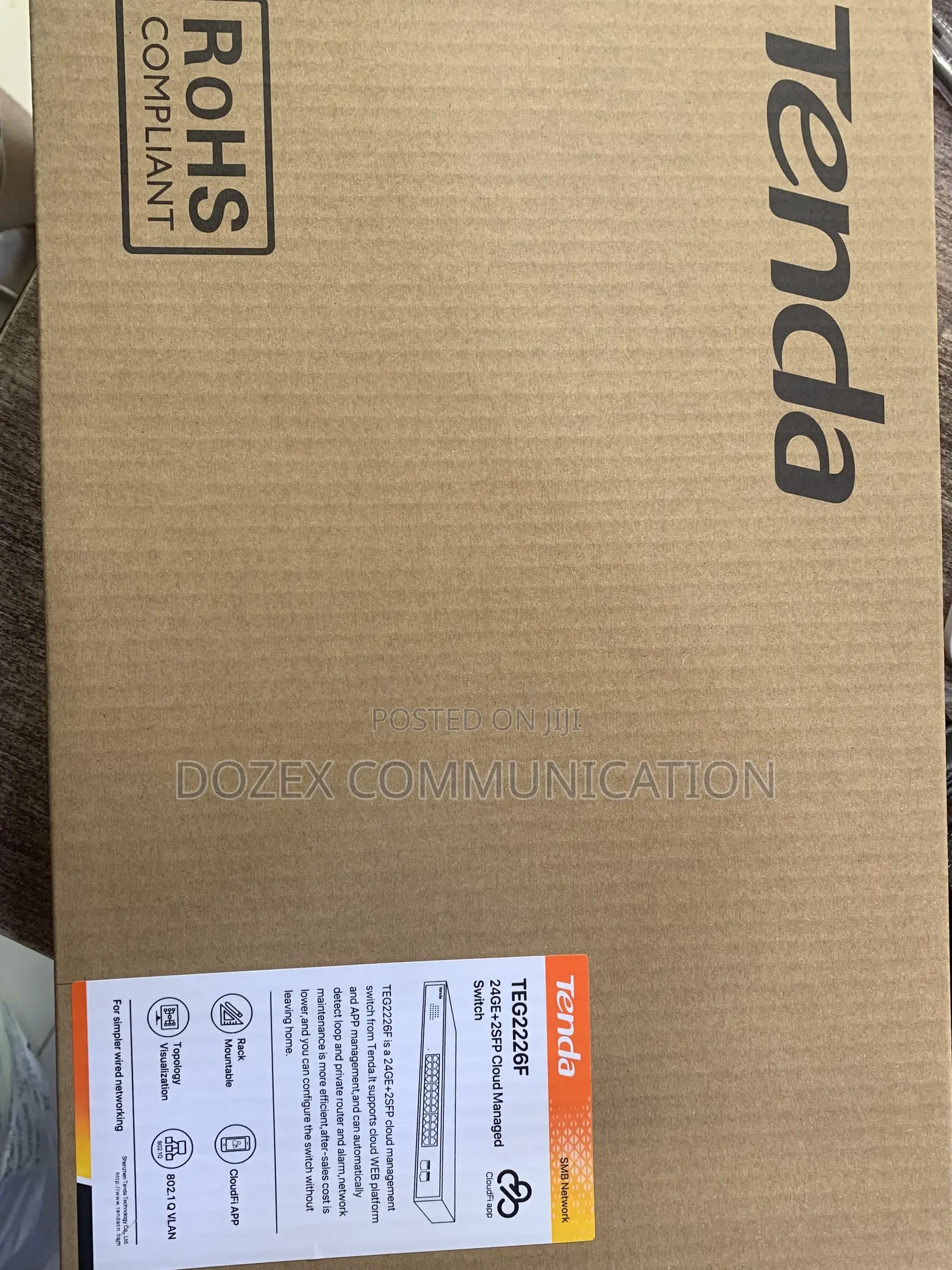 TENDA 24GE+2SFP Cloud Managed Switch