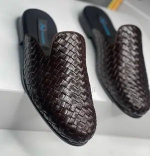 Men's Brown Mat Half Shoes