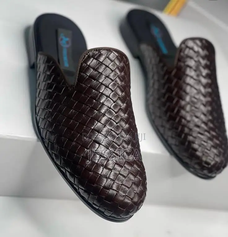 Men's Brown Mat Half Shoes