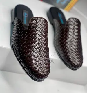 Men's Brown Mat Half Shoes
