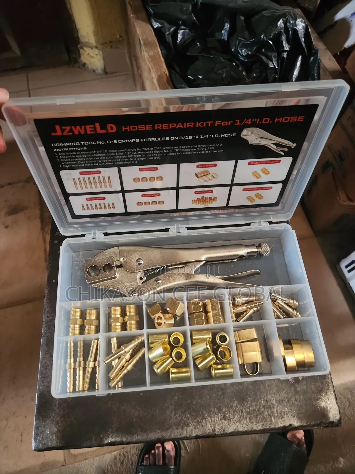 Jzweld 1/4" Hose Repair Kit