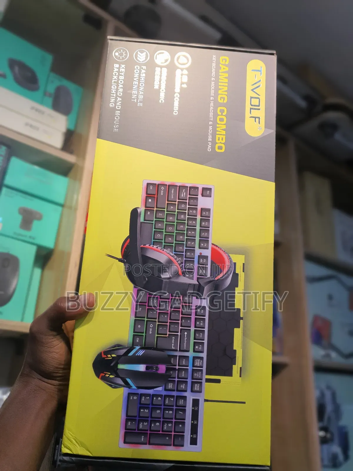 Gaming Combo 4in1 Keyboard & Mouse & Headset & Mouse Pad