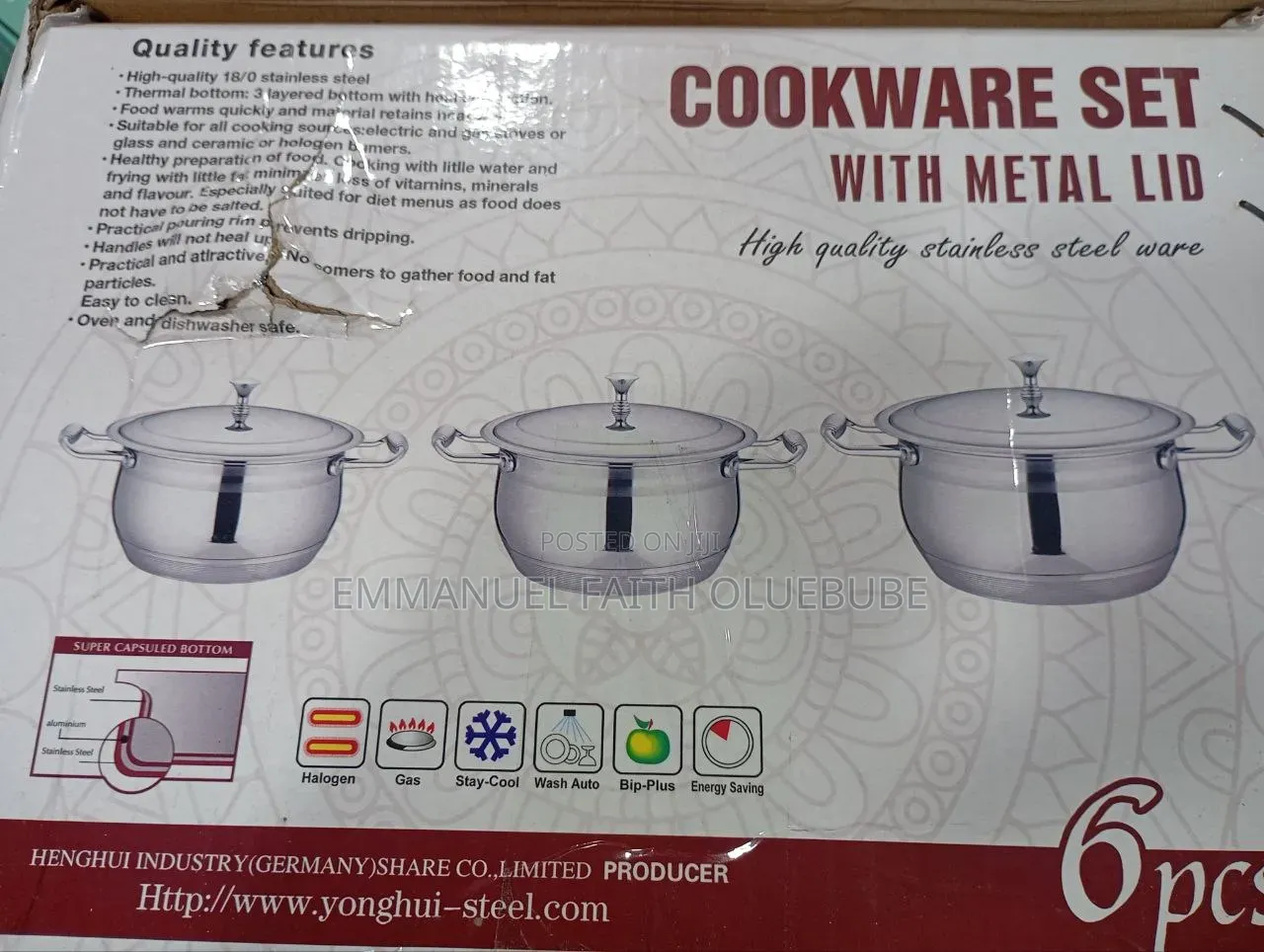 Cookware Set of Pot