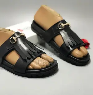 Men's Black Slippers