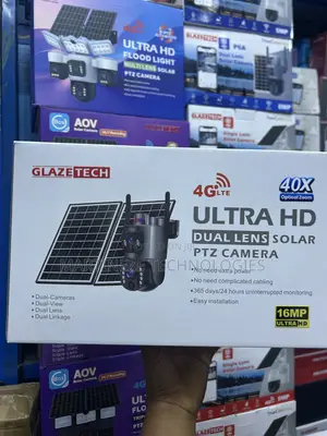 4G Ultra HD Dual Lens Solar Camera 40x Optical Zoom