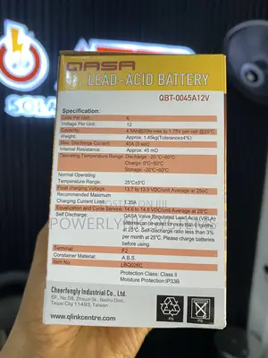 QASA 4.5Ah 12V Lead Acid Battery