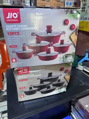 Jio Original Granite Coating Kitchen Cookware 10 PCS
