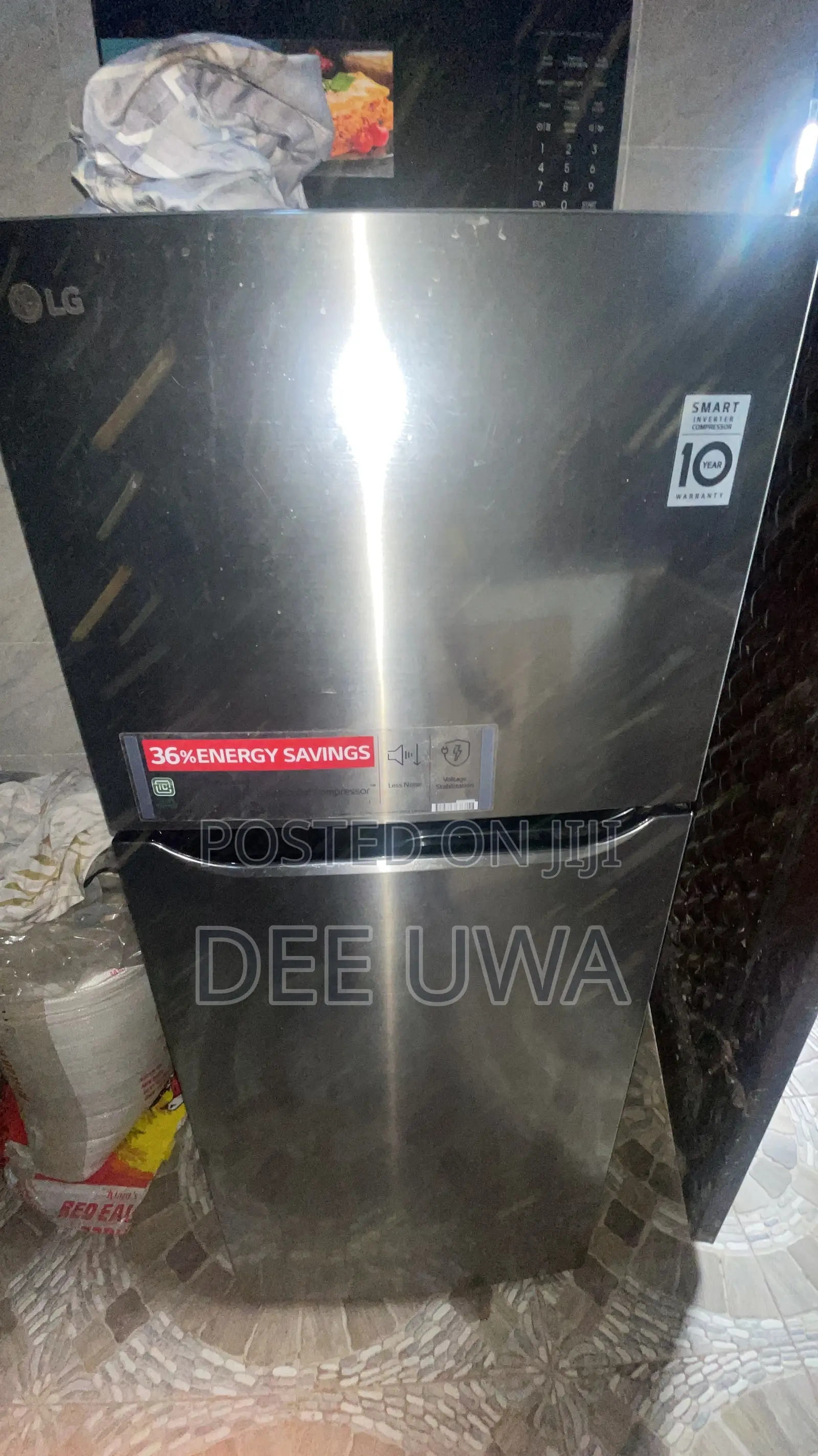 LG Smart Inverter Double Door Refrigerator - Clean & Metallic Silver