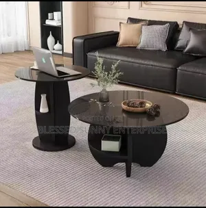 Obsidian Glass Centre Table
