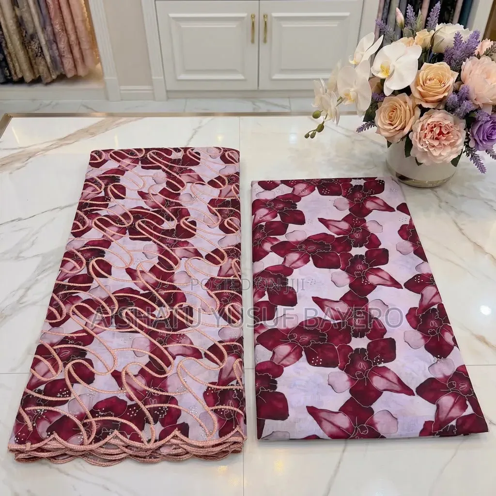 Quality Digital Print Fabric - Embroidery - New