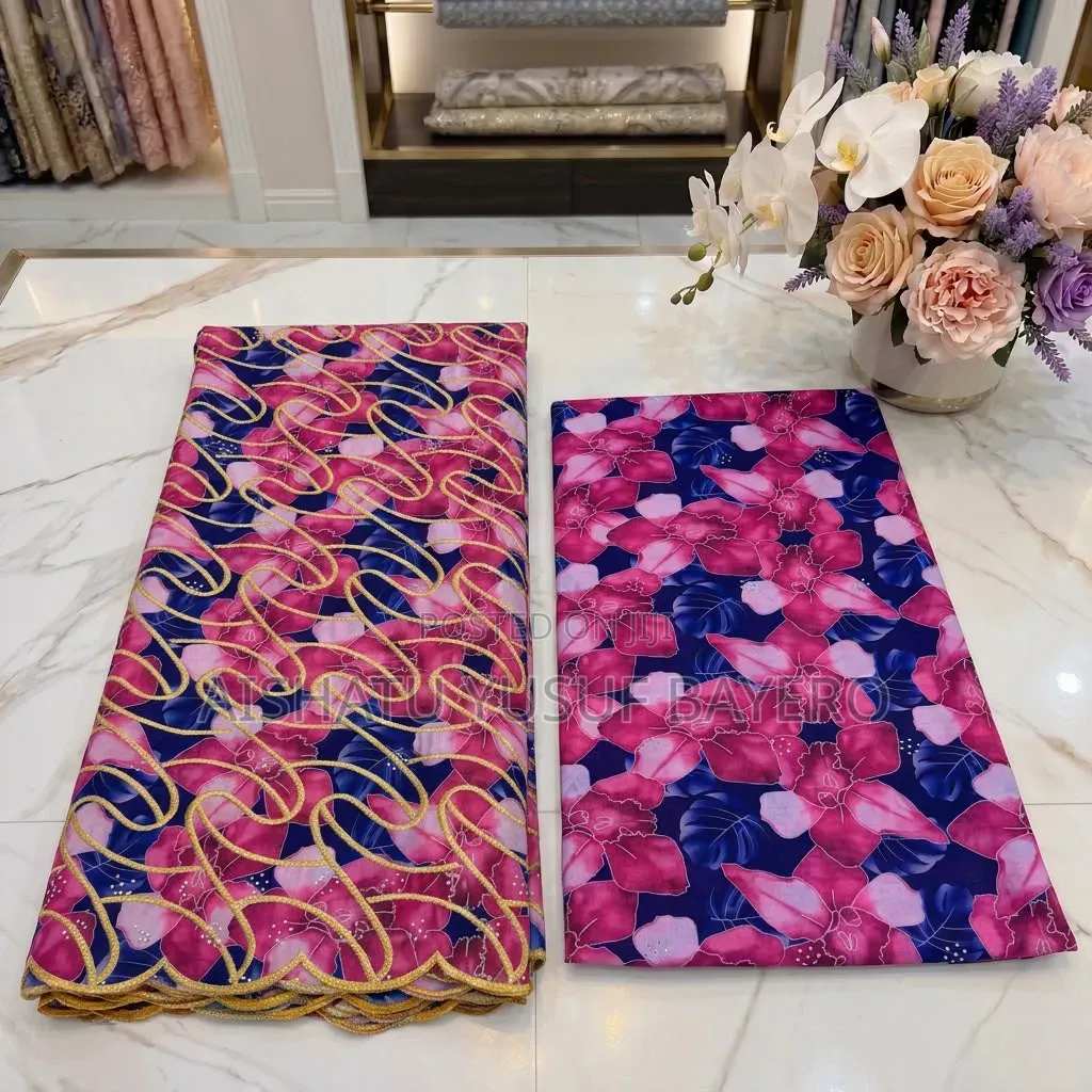 Quality Digital Print Fabric - Embroidery - New