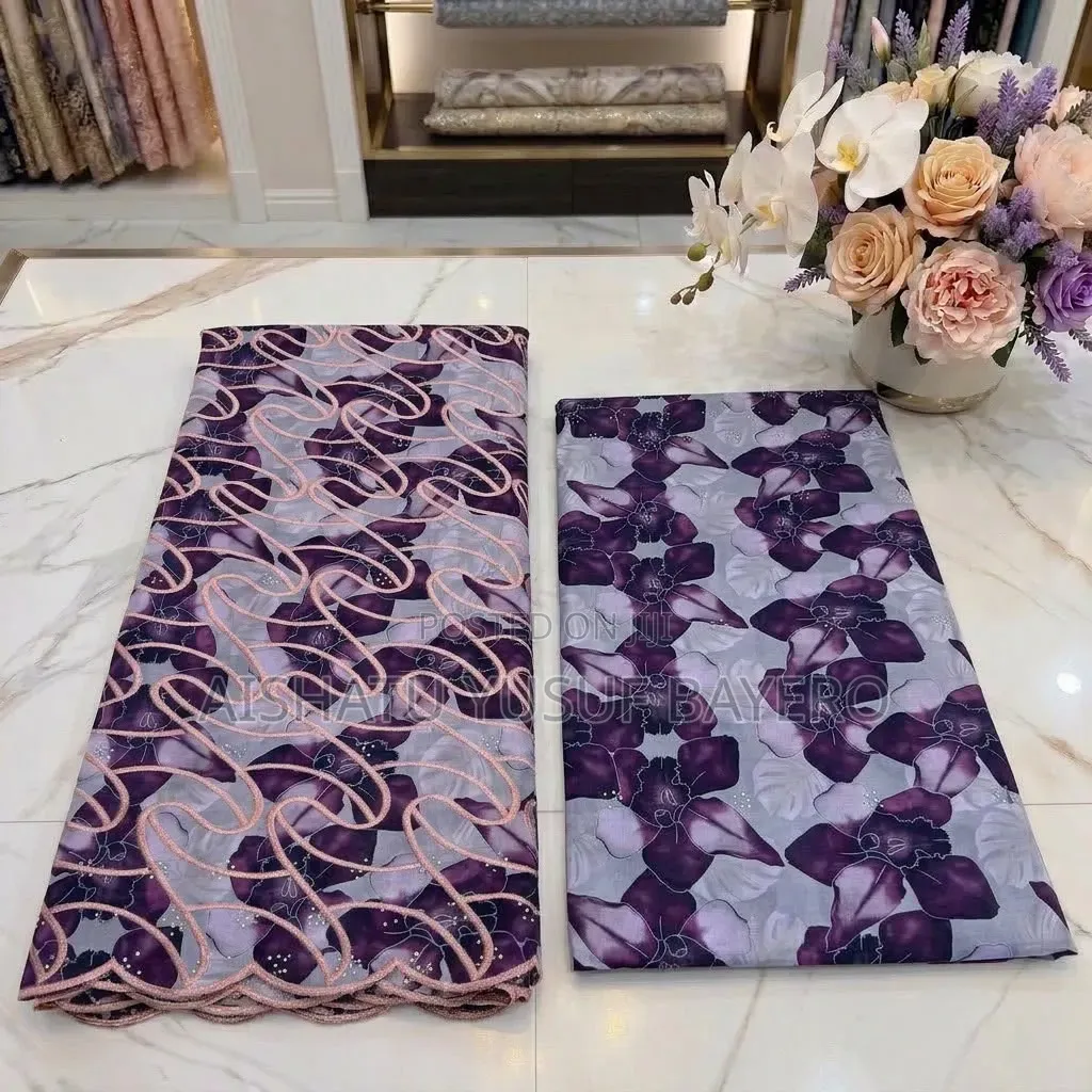 Quality Digital Print Fabric - Embroidery - New