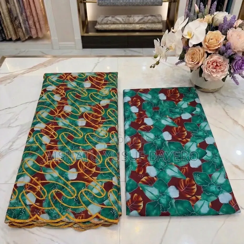 Quality Digital Print Fabric - Embroidery - New