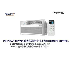 Polystar 1HP Inverter Window Air Conditioner With Remote | PV-09WINV