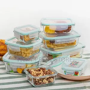 4pcs Glass Food Storage Contaner