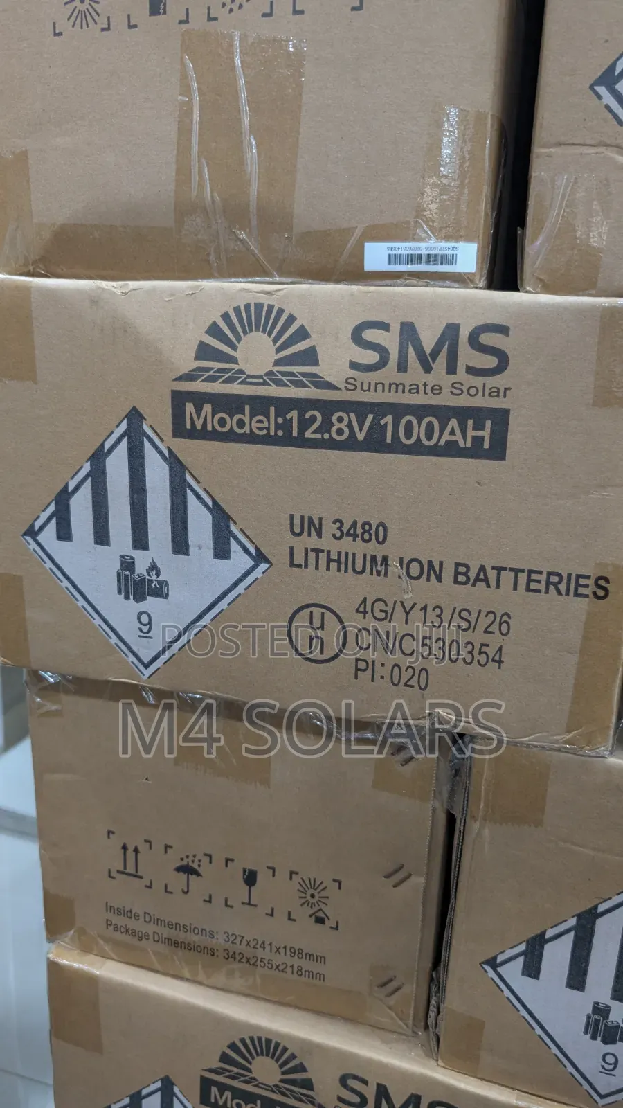 12.8v 100ah SMS Lithium Battery