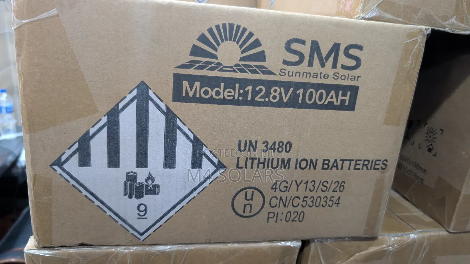 12.8v 100ah SMS Lithium Battery