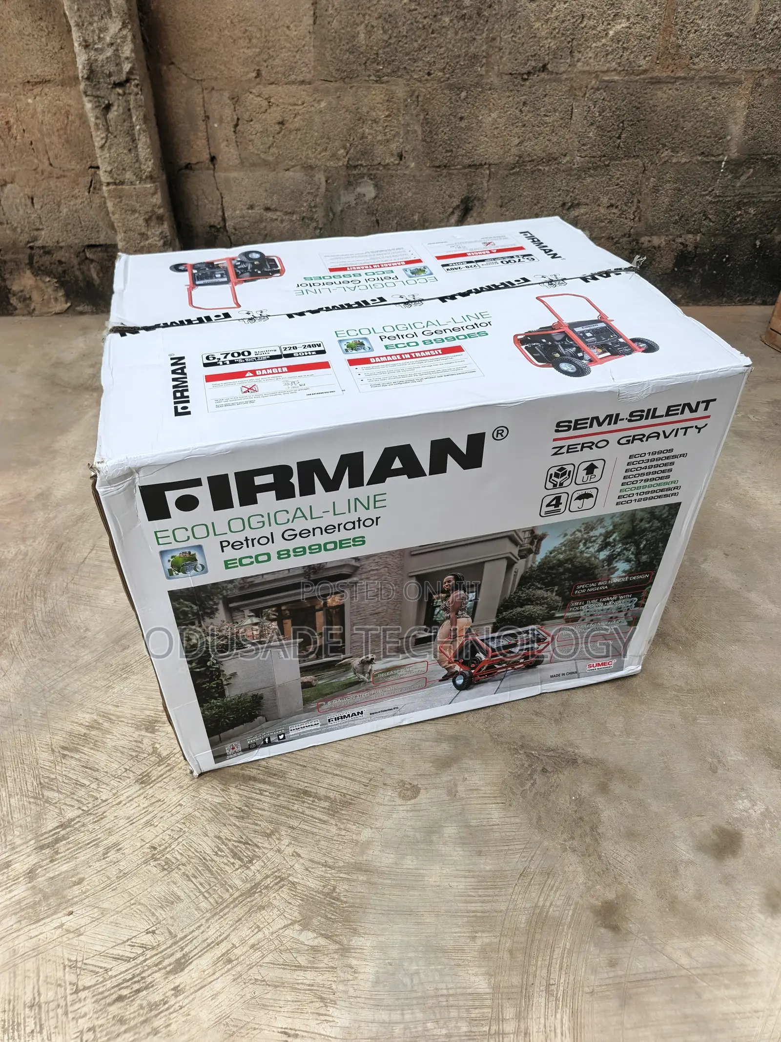 Firman ECO 8990ES 6.7KVA Electric Start Generator
