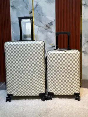 Luxury Checkered Luggage Set