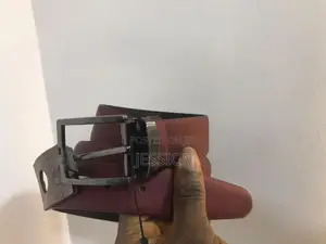 Men's Genio Burgundy Leather Belt