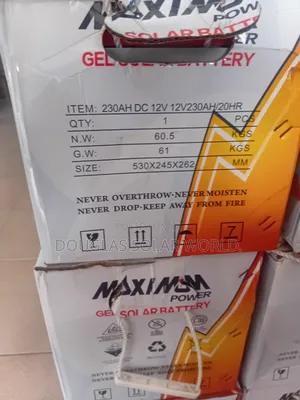 230ah Maximum Gel Battery