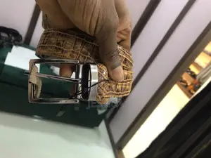 Genio Brown Aligator Leather Belt