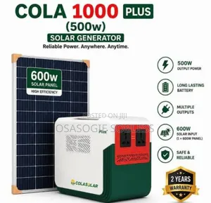 Cola 1000 Plus (500W Solar Generator)