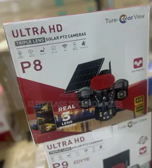 P8 Ultra HD Solar Camera With PTZ Triple Lens System