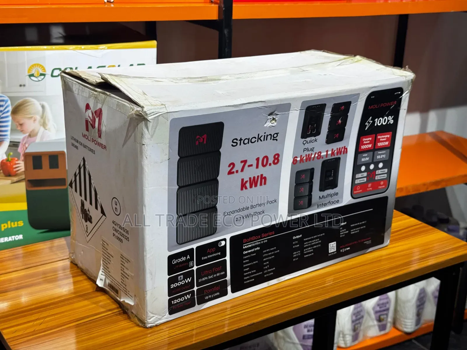 Moli Power Boltbox Solar Generator - 2kva / 2.7kwh