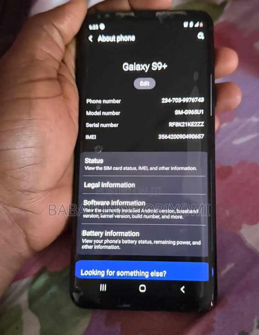 Samsung Galaxy S9 Plus 64 GB Black