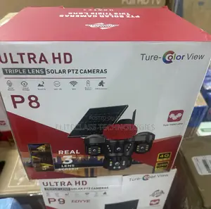 P8 Solar Powered Ultra HD Triple Camera PTZ Unit