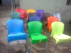 Plastic Chair With Iron Leg