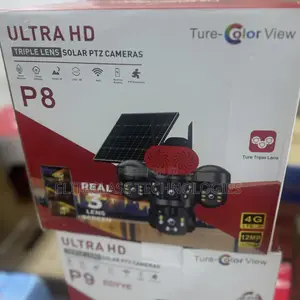 P8 Solar Powered Ultra HD Triple Camera PTZ Unit