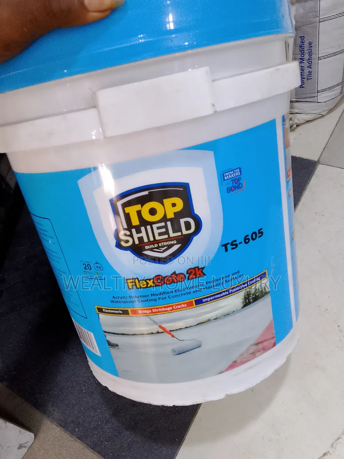 Original Top Shield FlexCote 2K Liquid Waterproof Cement TS-605