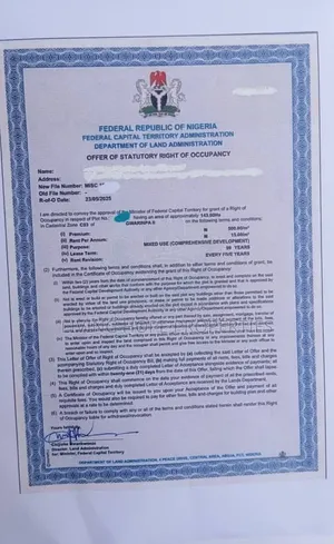143 Hectares of Land at Gwarinpa Abuja
