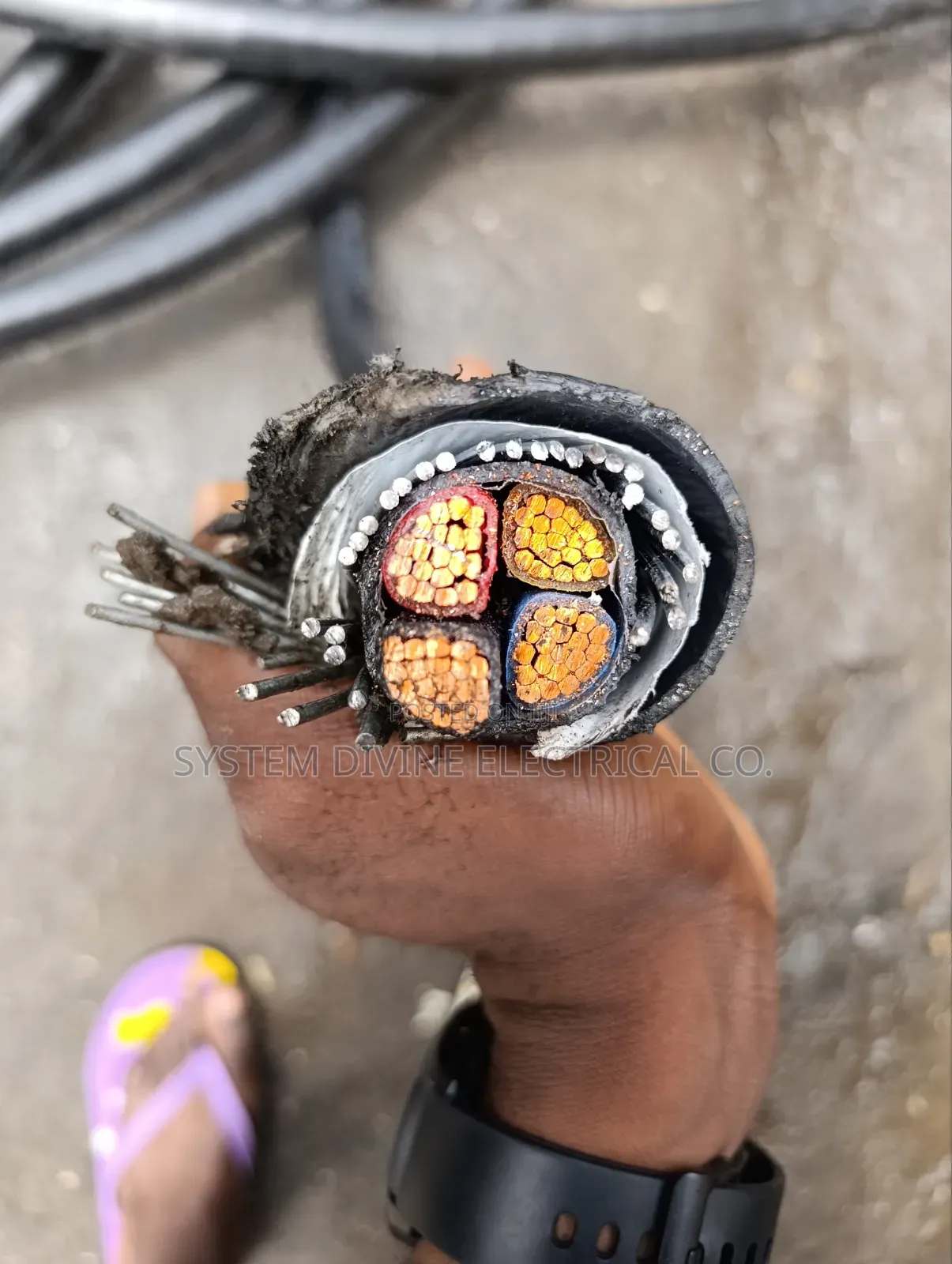 50mm 4core Armoured Cable