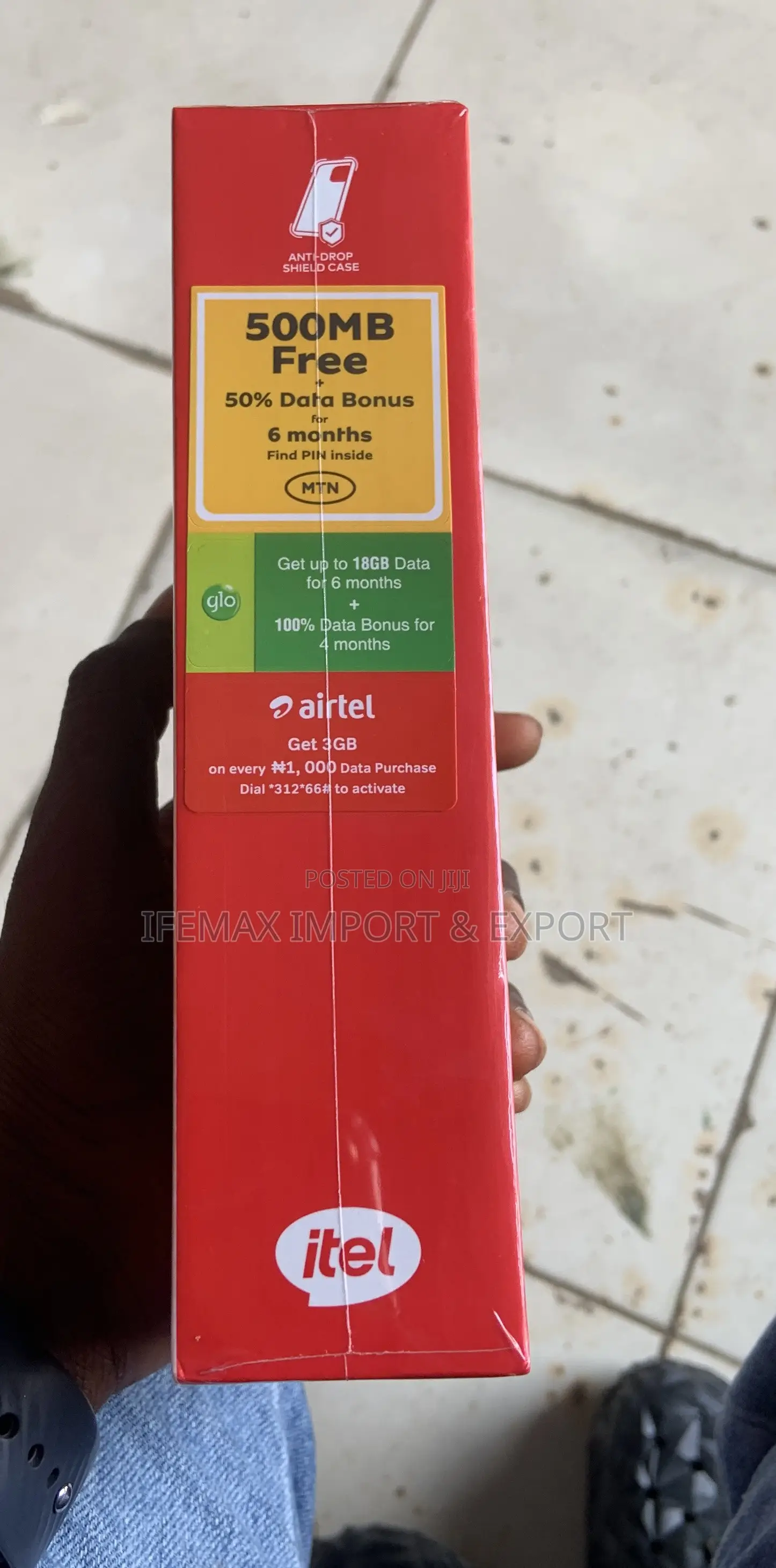 New Itel A200+ 64 GB Black