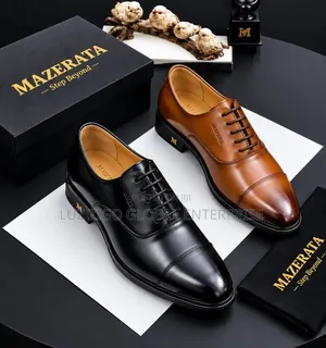 Mazerata Cap-Toe Oxford Formal Shoe Black/Brown 40-45