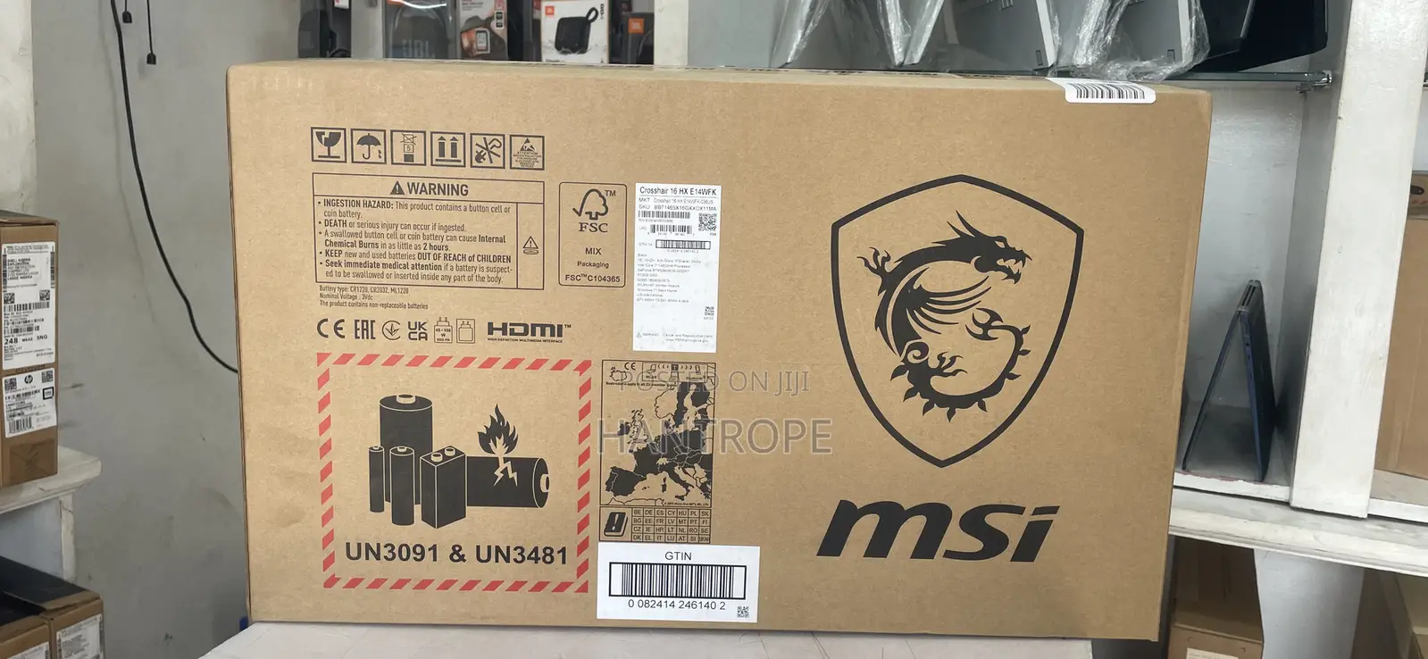 New Laptop MSI 16GB Intel Core i7 SSD 512GB